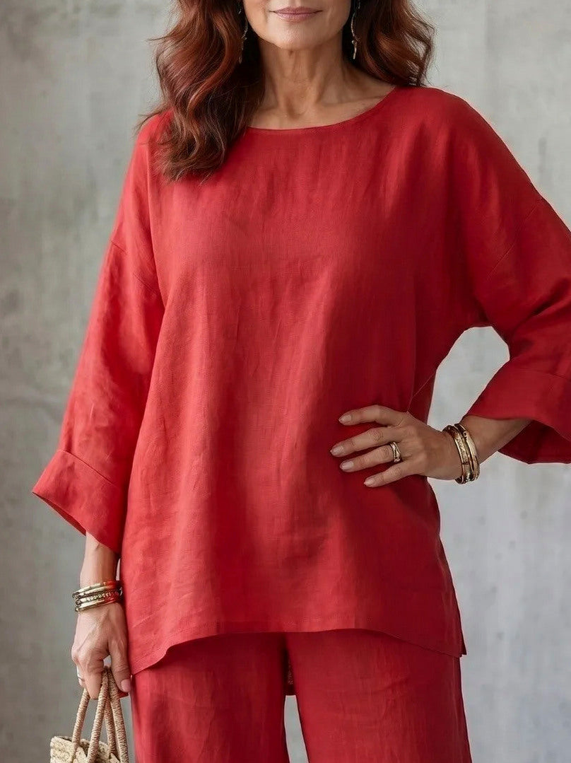 Relaxed Wide Leg Matching Set