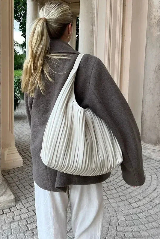 Cropped Cold‑Tone Wool Coat – Minimalist Korean‑Style Cropped Jacket