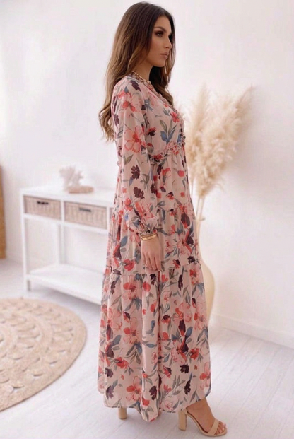 Chiffon Tiered Maxi Dress