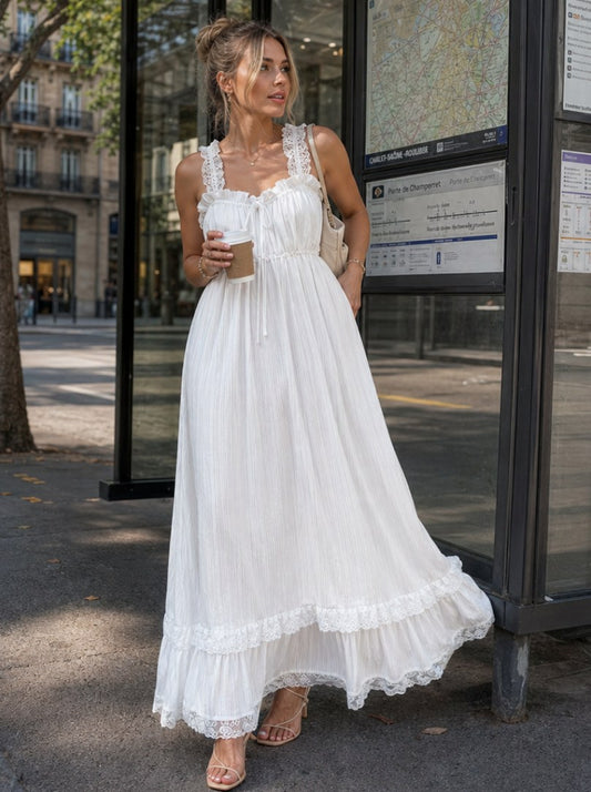 Gauze Babydoll Maxi Dress