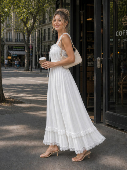 Gauze Babydoll Maxi Dress