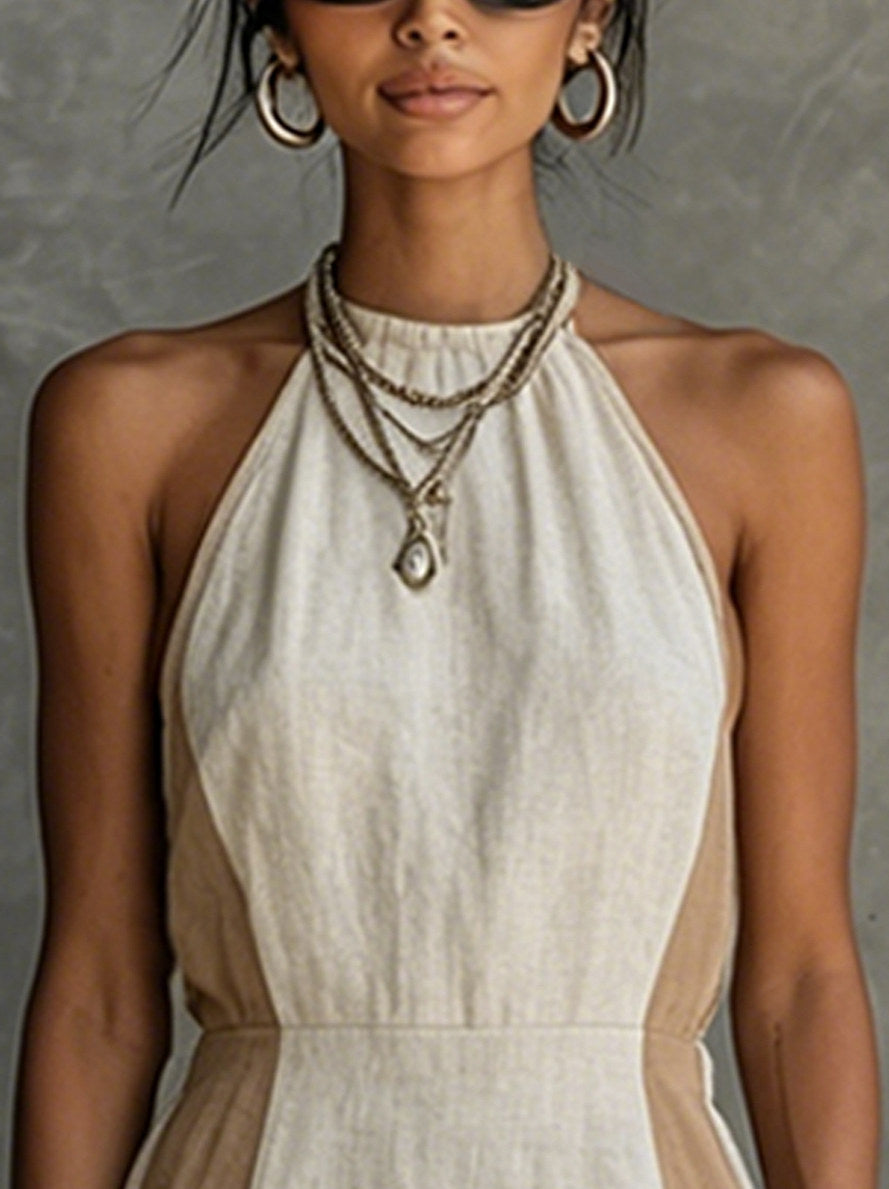 Halter A-Line Mini Dress