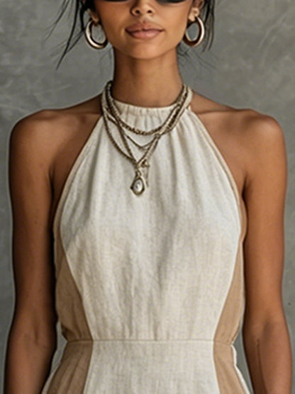 Halter A-Line Mini Dress