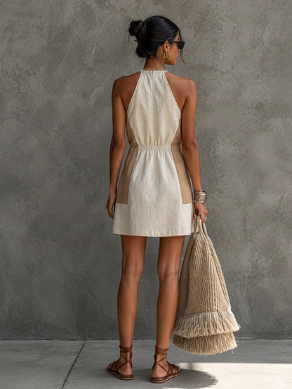 Halter A-Line Mini Dress