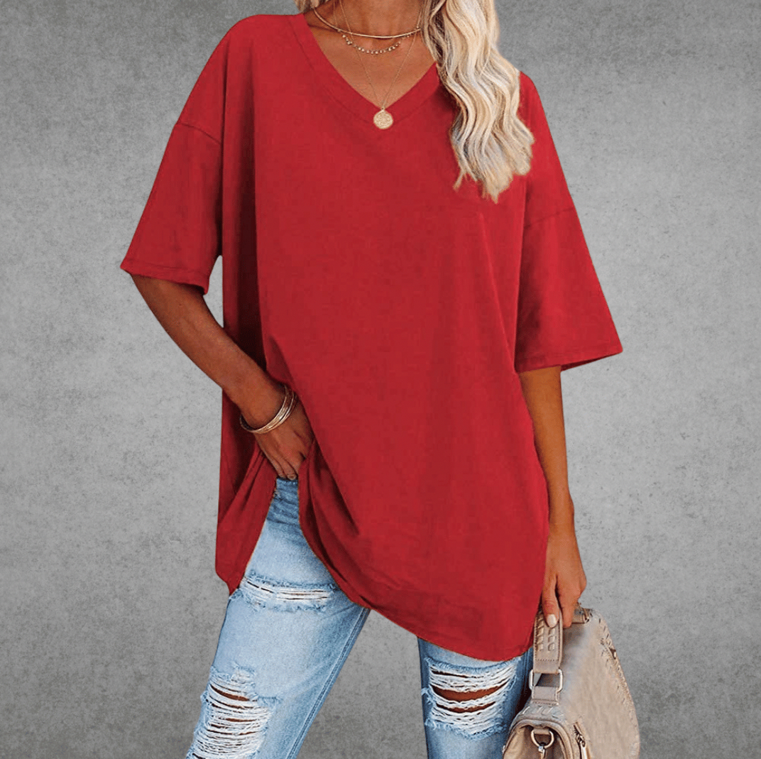 Oversized Short Sleeve Top
