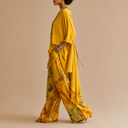 Floral Wide Leg Two Piece Set