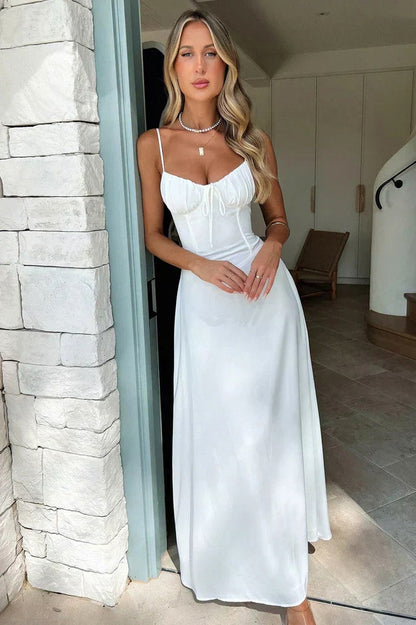 Corset Sweetheart Maxi Dress