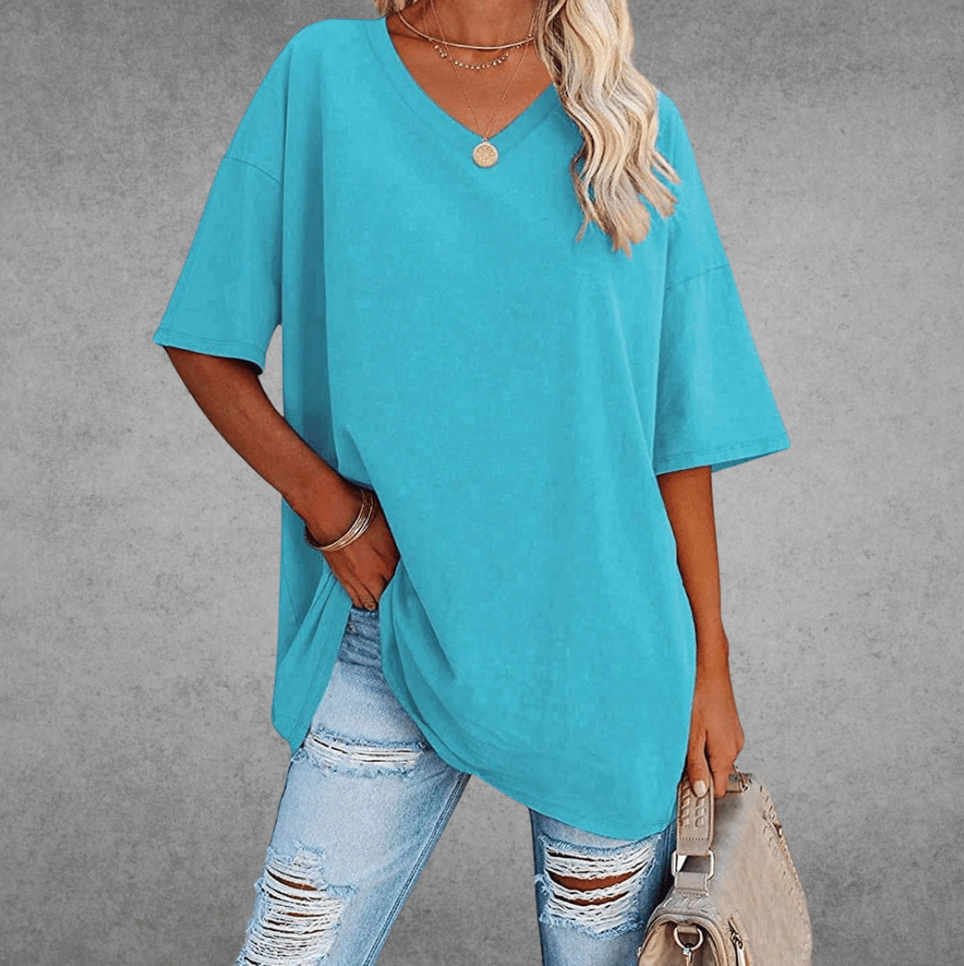 Oversized Short Sleeve Top
