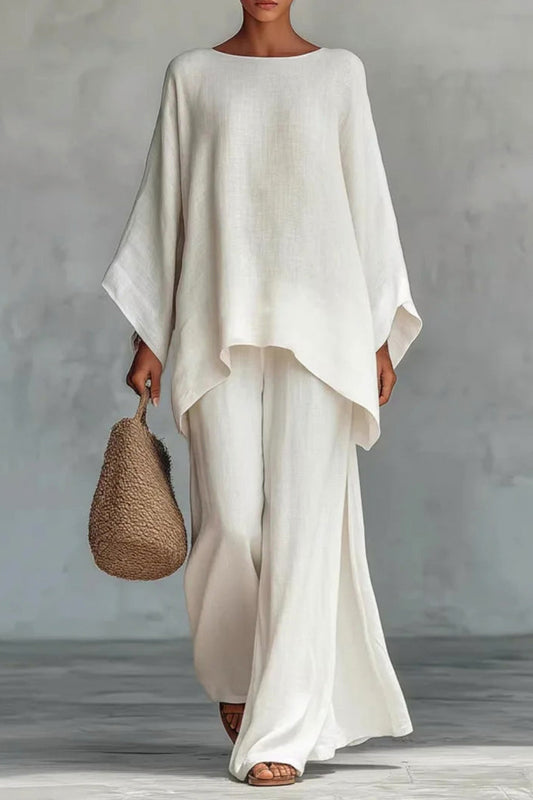 Relaxed Wide Leg Two Piece Set