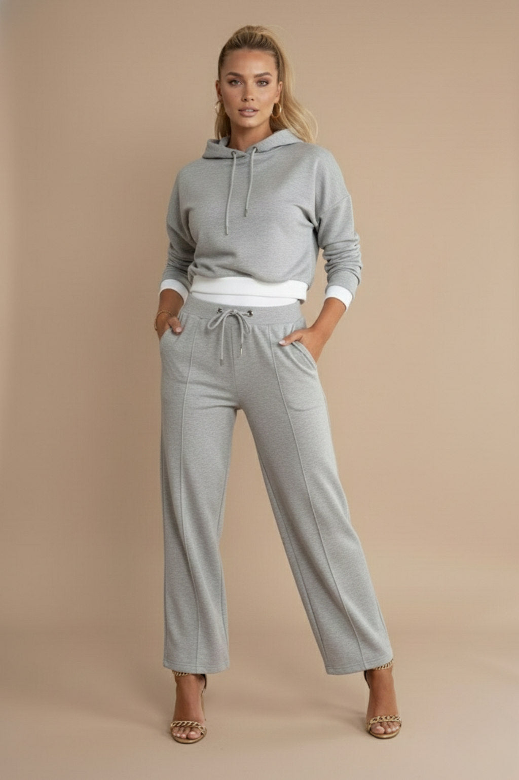 Knit Long Sleeve Two Piece Set