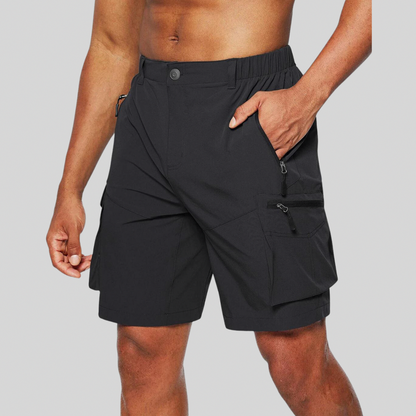 Regular Fit Zip Cargo Shorts