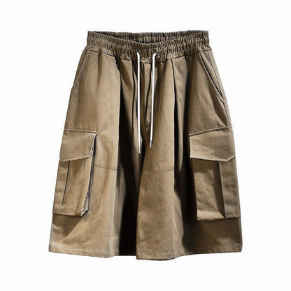 Oversized Drawstring Cargo Shorts