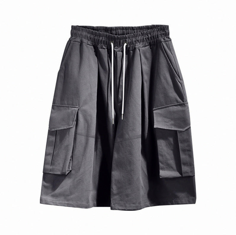 Oversized Drawstring Cargo Shorts
