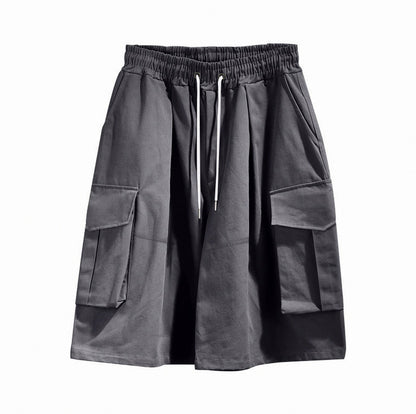 Oversized Drawstring Cargo Shorts