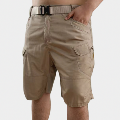 Relaxed Fit Elastic Waist Cargo Shorts