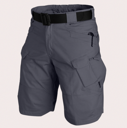 Relaxed Fit Elastic Waist Cargo Shorts