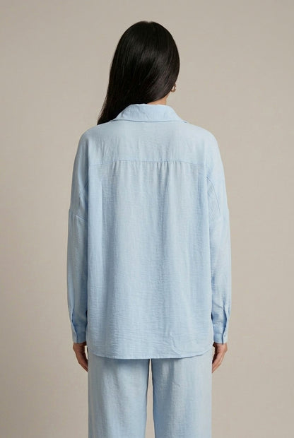 Relaxed Button Front Two Piece Set