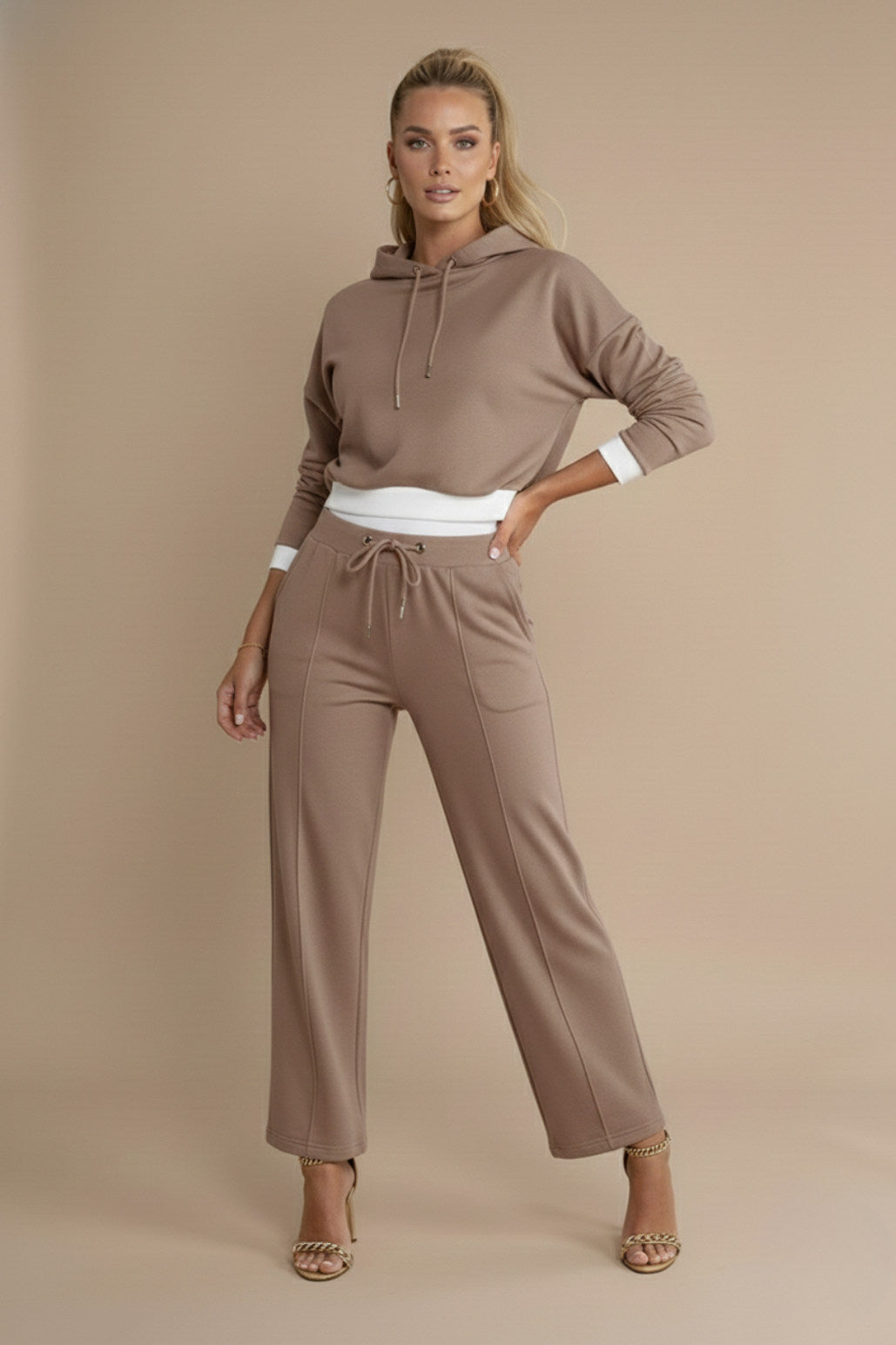 Knit Long Sleeve Two Piece Set