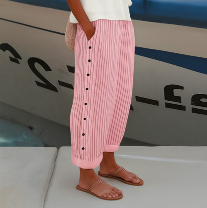 Striped Wide Leg Pants
