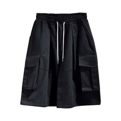 Oversized Drawstring Cargo Shorts