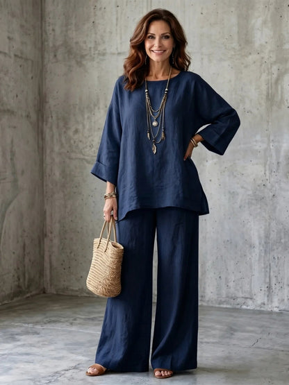 Relaxed Wide Leg Matching Set