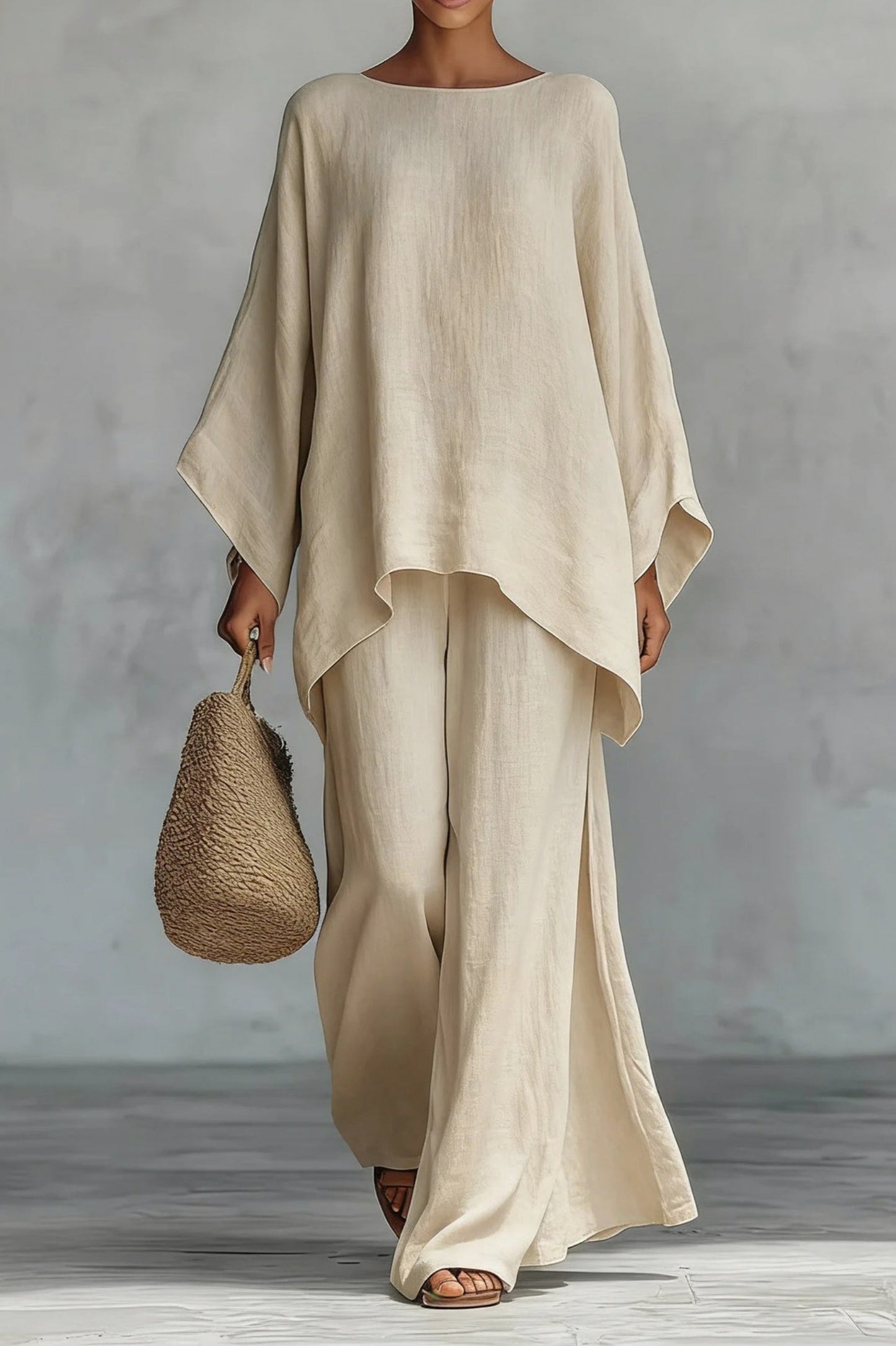 Relaxed Wide Leg Two Piece Set