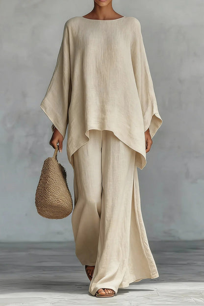 Relaxed Wide Leg Two Piece Set