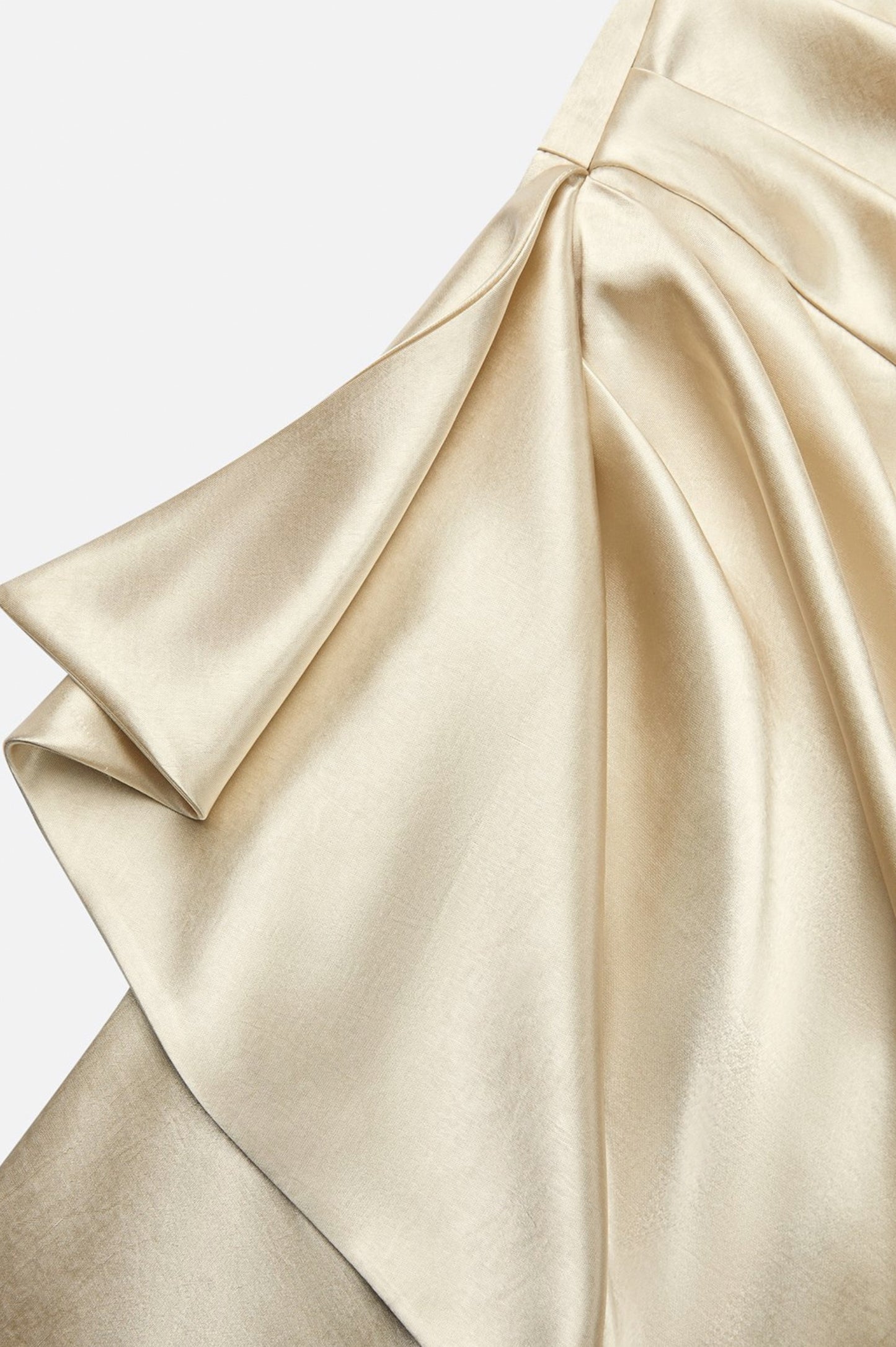 Satin One Shoulder Maxi Dress
