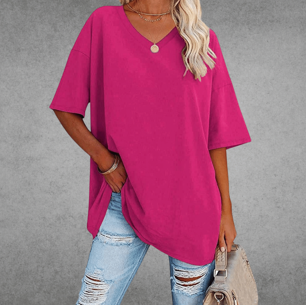Oversized Short Sleeve Top