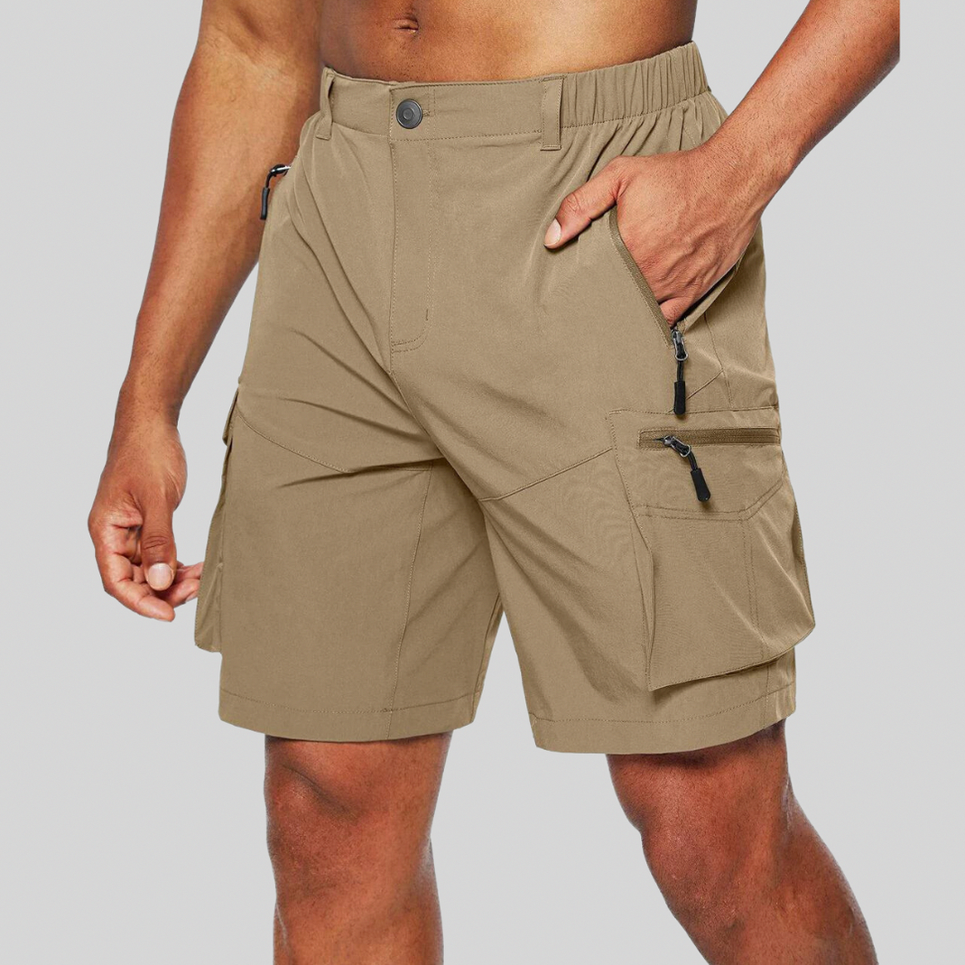 Regular Fit Zip Cargo Shorts