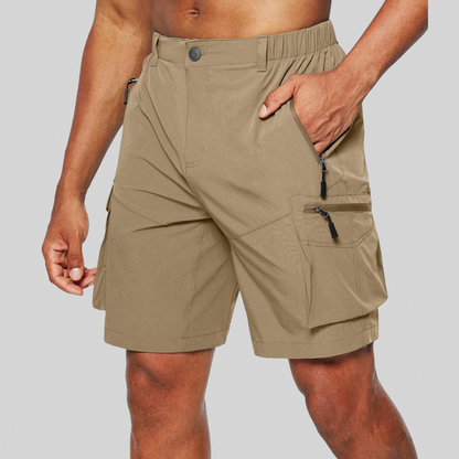 Regular Fit Zip Cargo Shorts