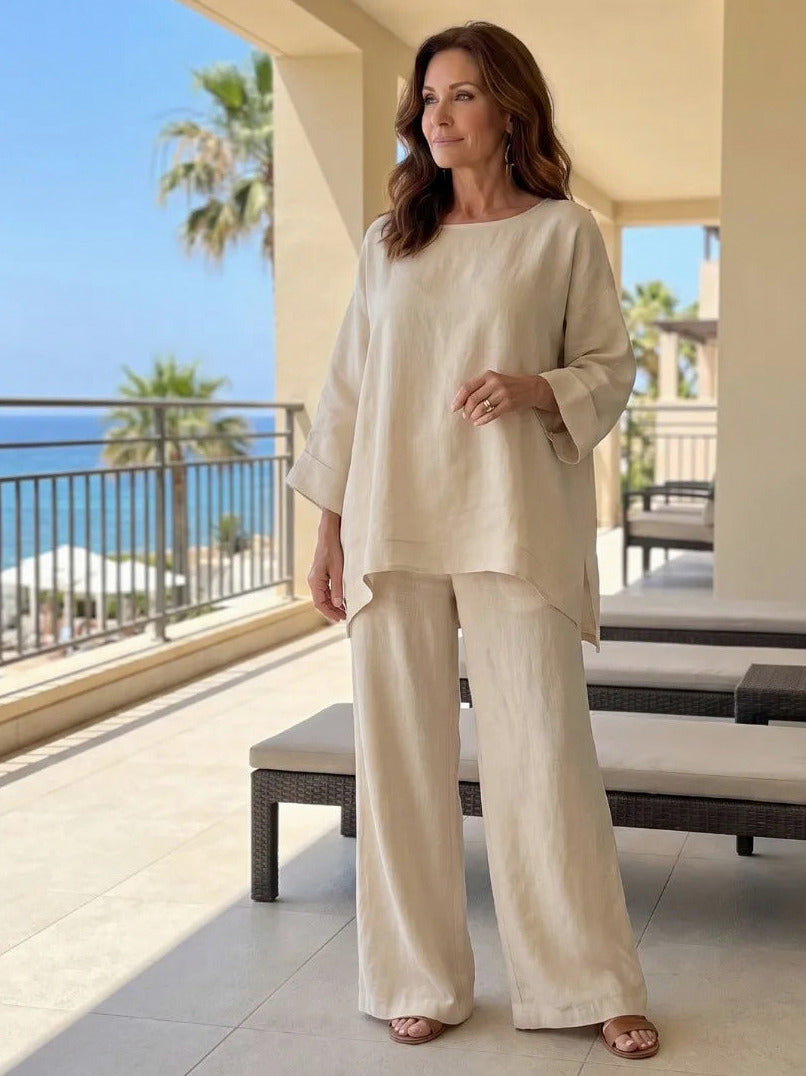 Relaxed Wide Leg Matching Set