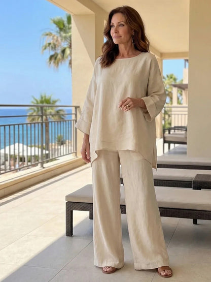 Relaxed Wide Leg Matching Set