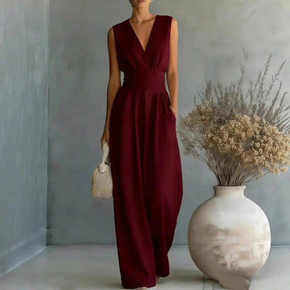 Wide Leg Wrap Jumpsuit