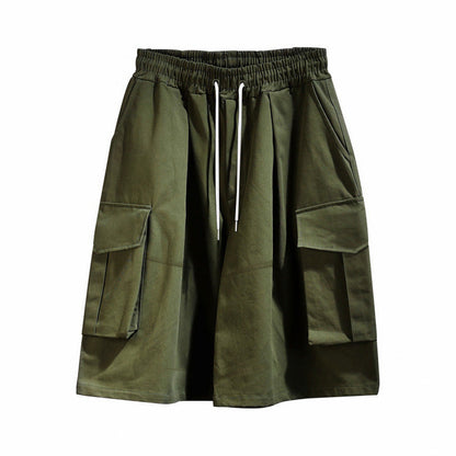 Oversized Drawstring Cargo Shorts