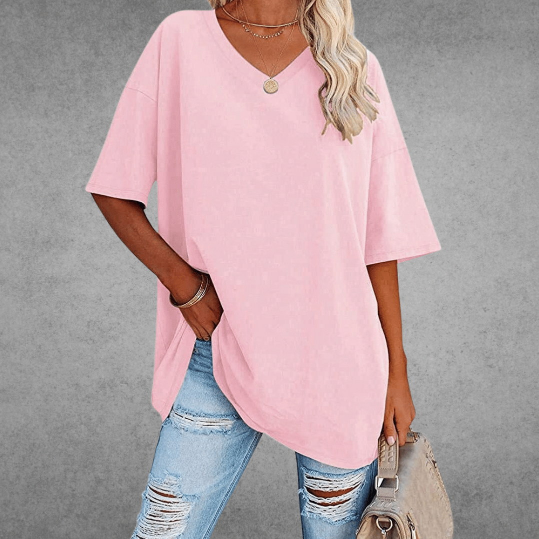 Oversized Short Sleeve Top