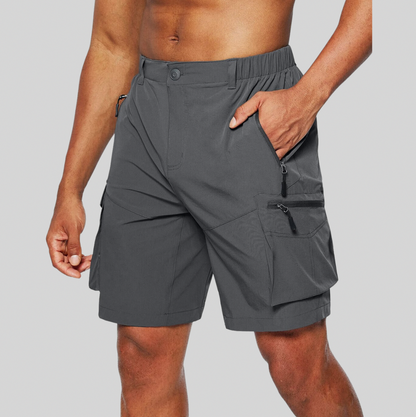 Regular Fit Zip Cargo Shorts