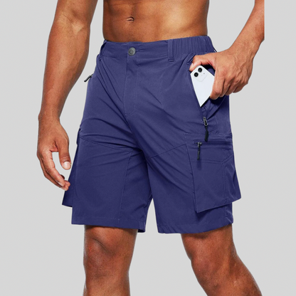 Regular Fit Zip Cargo Shorts