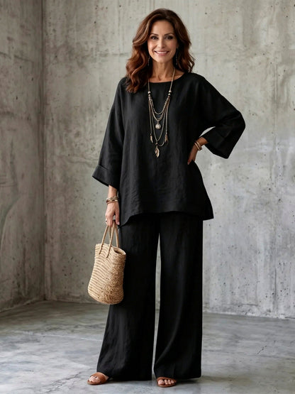 Relaxed Wide Leg Matching Set