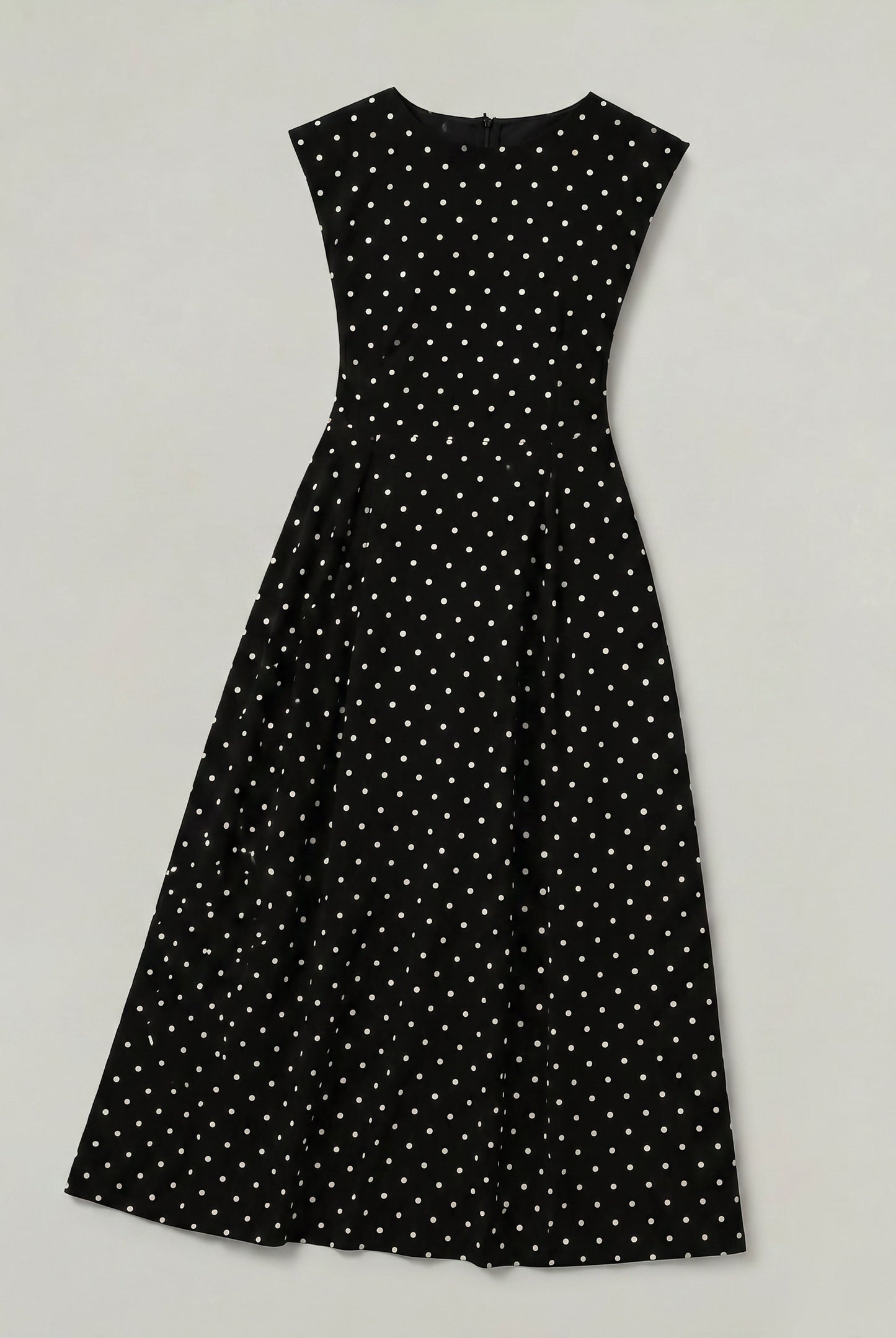 Polka Dot Cap Sleeve Maxi Dress