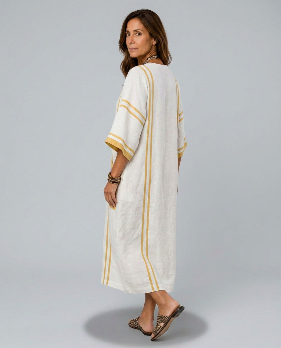Striped Gauze Maxi Dress