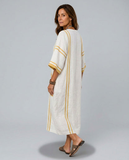 Striped Gauze Maxi Dress