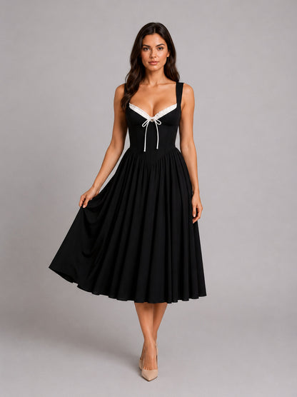Sweetheart Corset Midi Dress