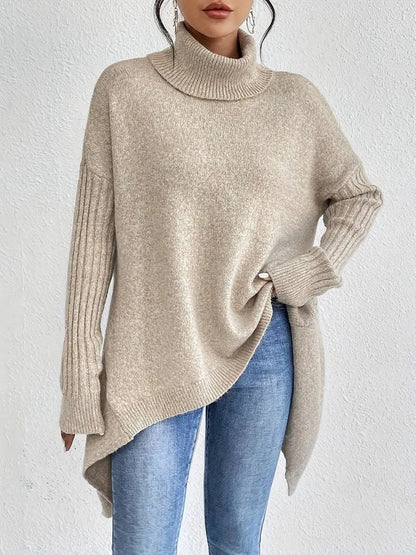 Turtleneck Oversized Knit Sweater