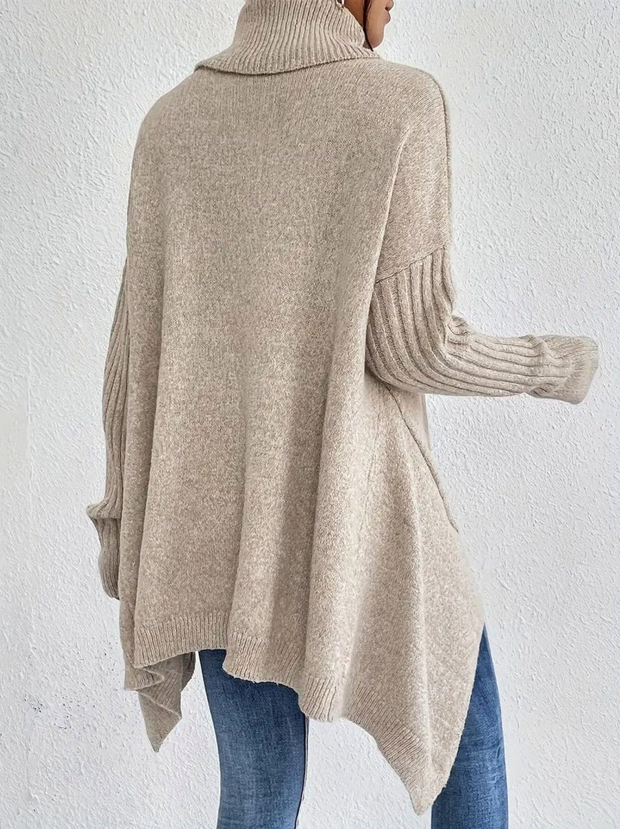 Turtleneck Oversized Knit Sweater