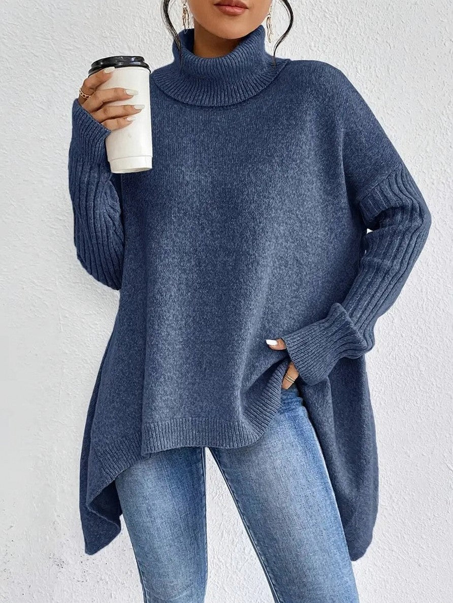 Turtleneck Oversized Knit Sweater