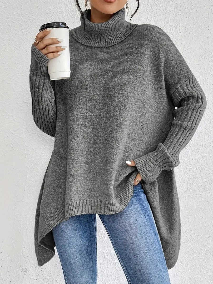Turtleneck Oversized Knit Sweater