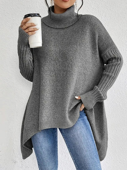 Turtleneck Oversized Knit Sweater