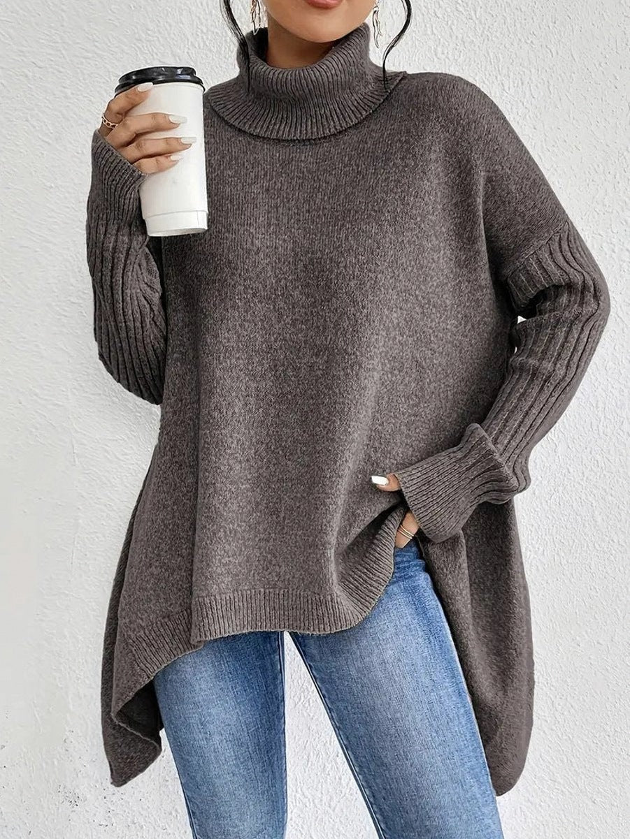 Turtleneck Oversized Knit Sweater