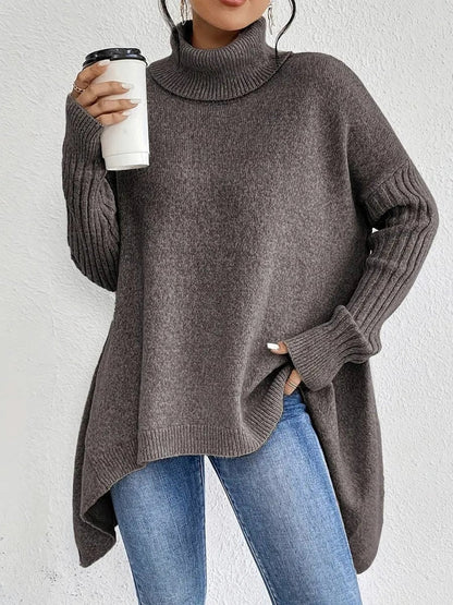 Turtleneck Oversized Knit Sweater